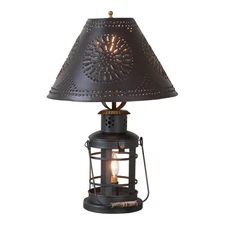 Innkeeper's Lamp with Metal Chisel Shade