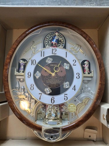 Seiko Melodies In Motion 2006 Collectors Edition Swarovski Crystal Clock in Box - Picture 2 of 9