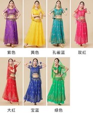 Belly Dance Costume Women Size 6-12 Small Medium Large Arab Cosplay Photoshoot