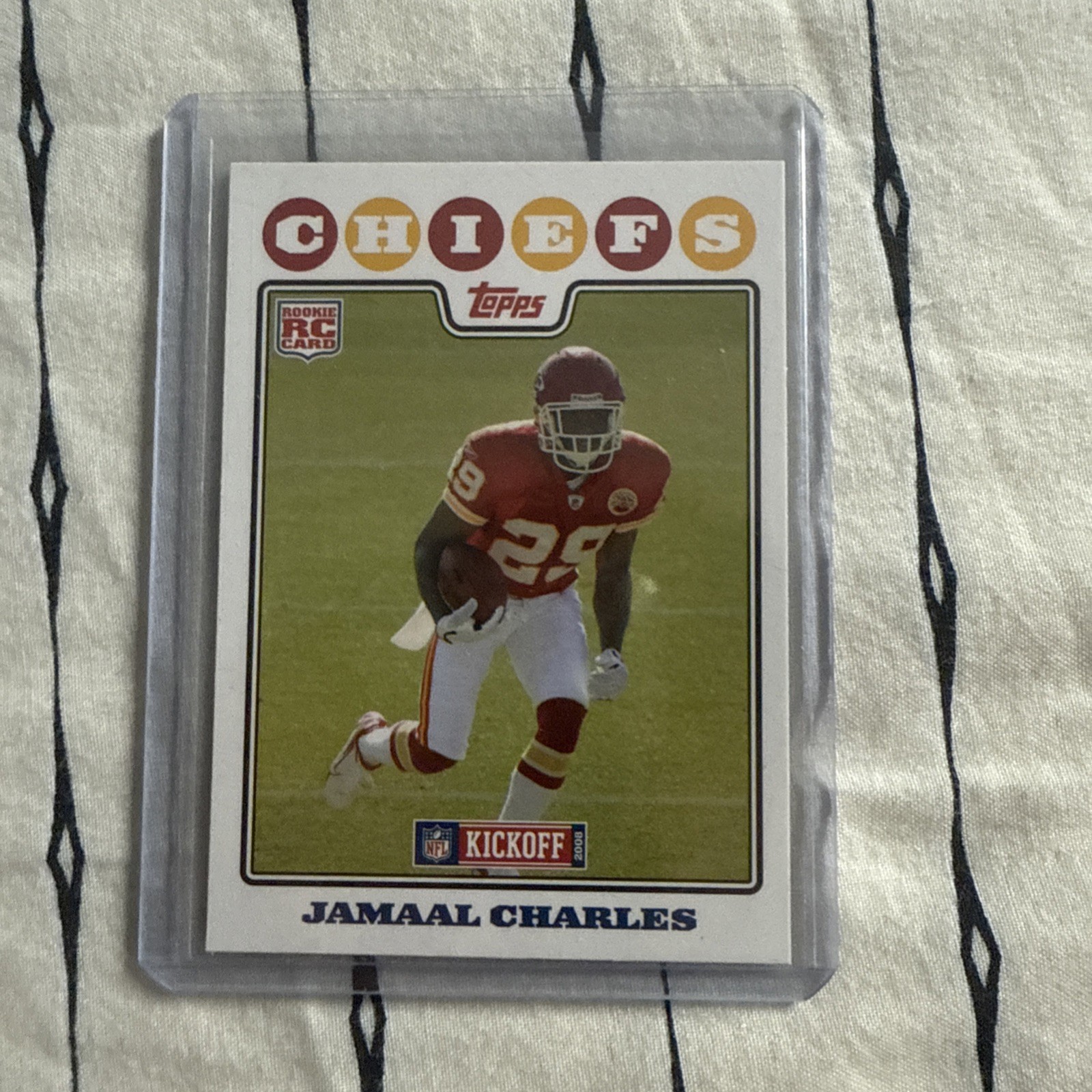 2008 Topps Chrome #TC185 Jamaal Charles Rookies RC Chiefs Football Card