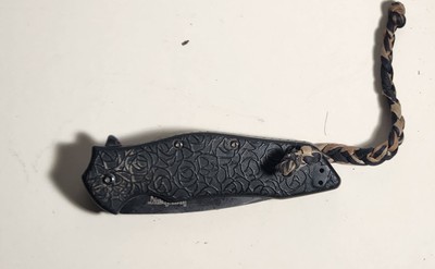 Kershaw Blur Black Assisted Opening Pocketknife Combo Edge Drop Point Lanyard