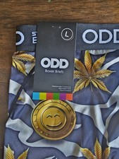 Pk Of 2BOXER MENS STAND OUT BE ODD GOLD WEED BRIEF SZ L &Mountain DEW Soda Snake