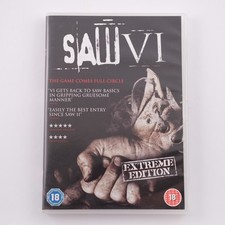 Saw 6 (VI) (DVD, 2010) Extreme Edition Horror Movie Serial Killer Jigsaw 18+