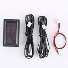 Compact Dual Display Digital Thermometer for celsius Sensor With Long Probe
