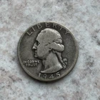 USA - 1945 - Quarter Dollar - Silver Eagle - no mint mark
