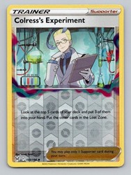 Colress's Experiment 155/196 Lost Origin Reverse Holo