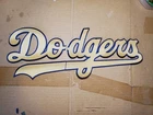Los Angeles Dodgers Logo Poly Twill  Logo Jersey Patch UNSEWN for  Jersey