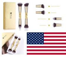 Handcrafted Glitter Double-End Brushes: Perfect for Face Makeup  Contour