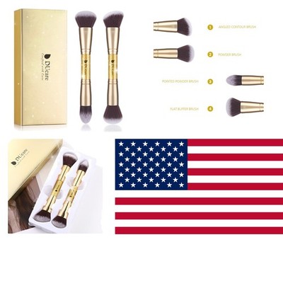 Handcrafted Glitter Double-End Brushes: Perfect for Face Makeup & Contour