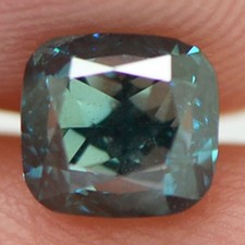 Cushion Shape Diamond Fancy Blue Color Loose 1.02 Carat VS2 Enhanced Certified