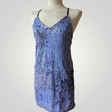 Sequin Dress PARTY Miss Selfridge Petite Size 6 Glam NYE Iridescent Club