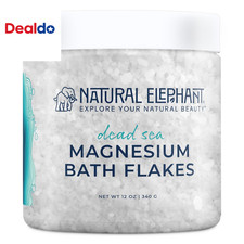 Dead Sea Magnesium Bath Flakes  Pure Magnesium Chloride Soak for Body and Foot