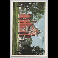 Antique Postcard Kansas State Normal Music Hall Emporia KS Architecture