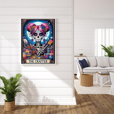 DIY Skull Diamond Art Kits for Adults, 5D Skeleton Diamond Painting for Begin...