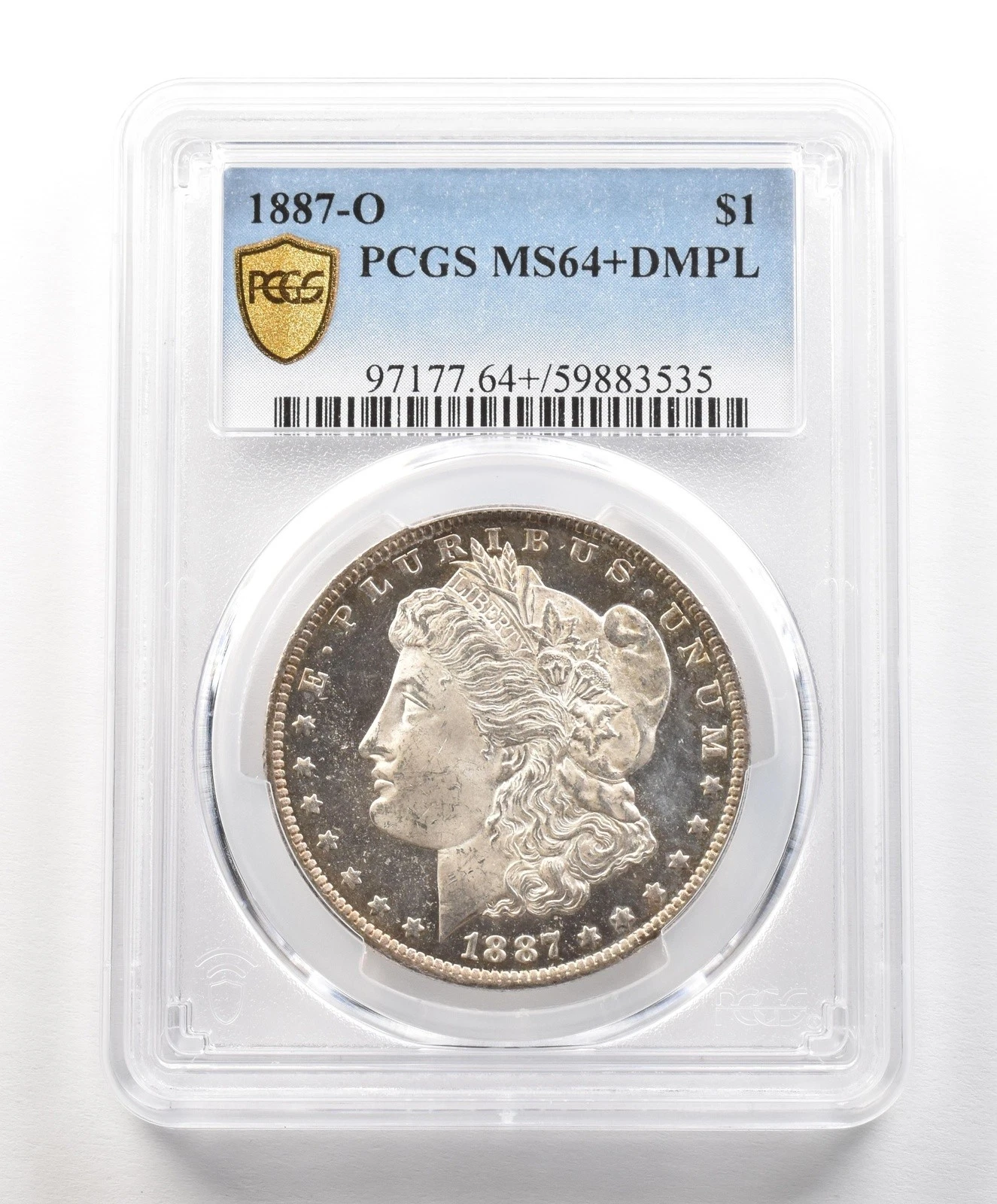 1887-O Morgan Silver Dollar MS64+ DMPL PCGS PQ PLUS *4893