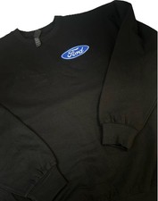 Ford Mustang Hot Stuff Sweatshirt Black Crewneck Large Retro Car Small Flaw New