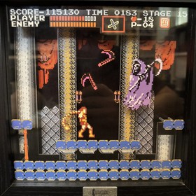  Pixel Frames Castlevania: Grim Reaper NES 23x23cm Shadow Box Art