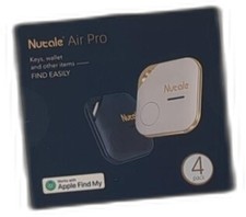 Nutale AirPro Key Finder Tag iOS Only , Bluetooth Tracker Item Locator 4 Pack