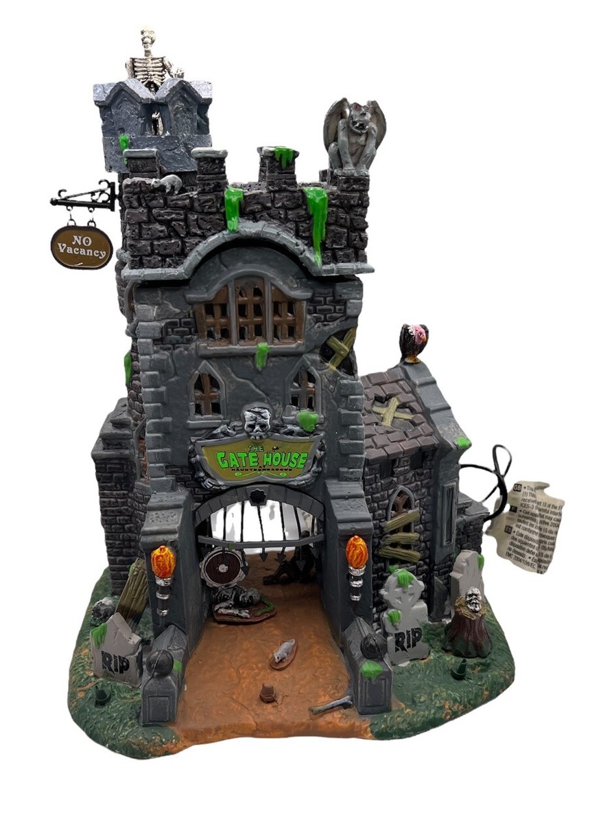 SF・ファンタジー・ホラー Lemax Spooky Town The Gate House Lemax Spooky Town The Gate House At Haunted Meadows 45663