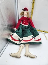 A Special Place Ice Skate Christmas Doll Shelf Sitter   2002
