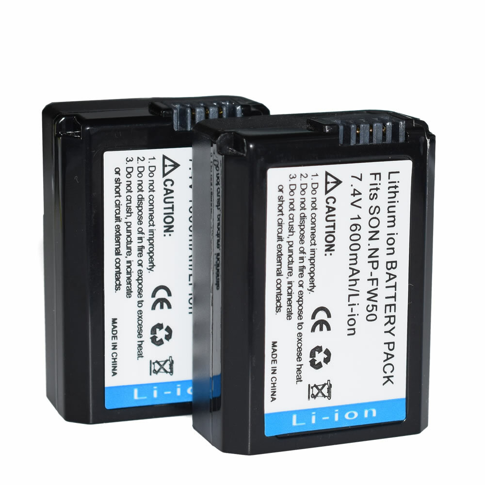2XNP-FW50 Battery For Sony Alpha a6400 ILCE-6400 A6500 ILCE-6500