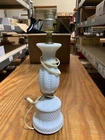 Vintage Hob Nail White Milk Glass Lamp