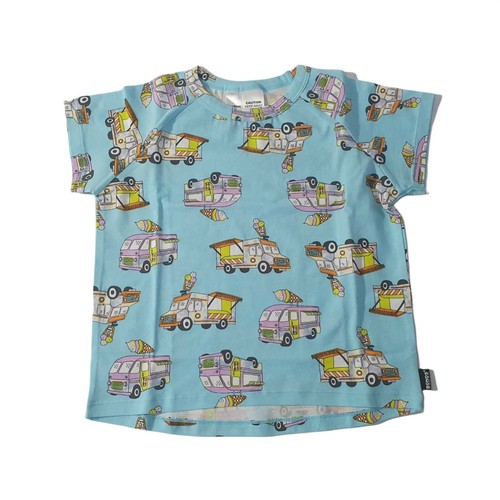 Bonds PJ Kids Size 2 Short Sleep Set Unisex Blue Ice-cream Truck - Picture 3 of 11