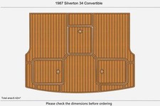 1987 Silverton 34 Convertible cockpit  Boat E...