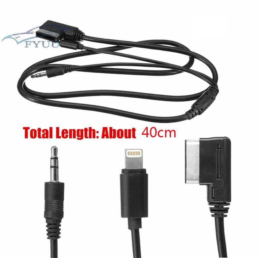 MMI Music AUX Interface Cord Cable 8pin Charging For IPOD IPHONE Mercedes-Benz - Image 2 of 4