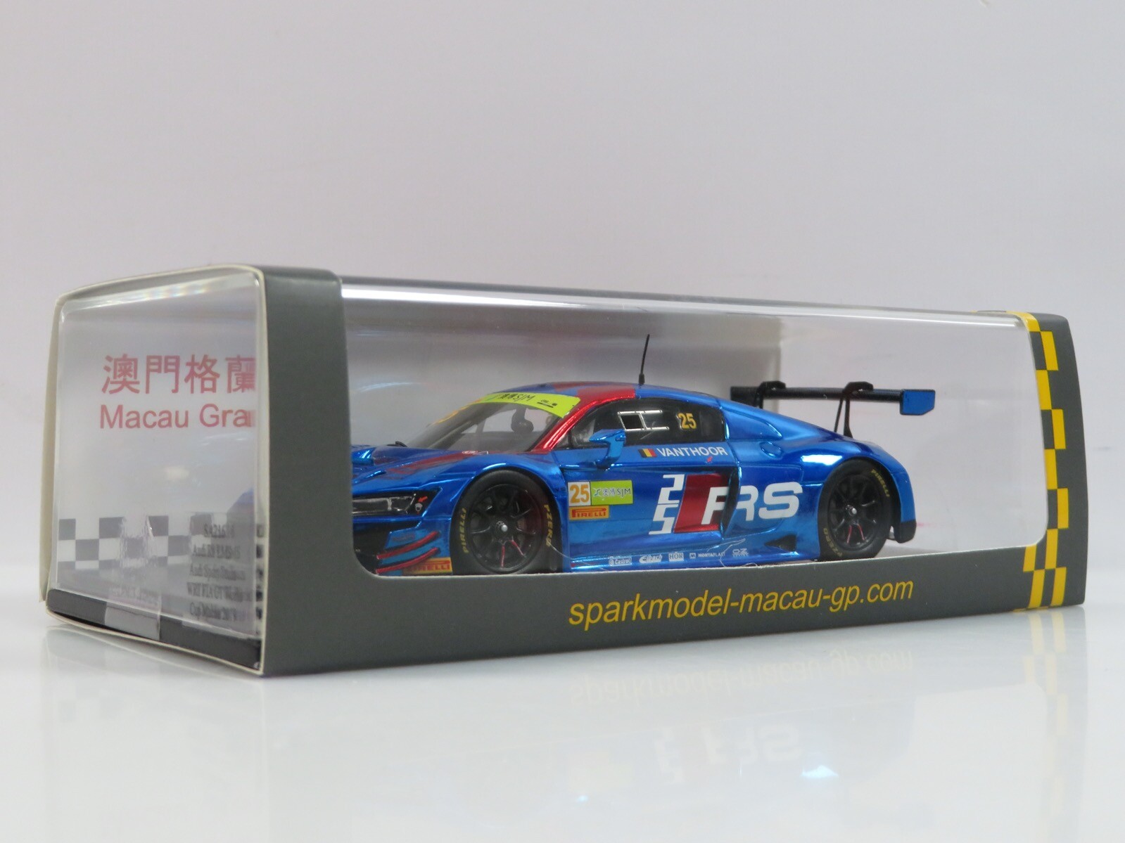 1:43 Spark SA216 Audi R8 LMS Team WRT FIA GT W Coppa Macao 2019 X5