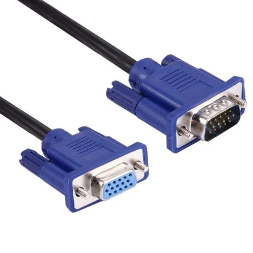 1.5m Good Quality VGA 15 Pin Male to VGA 15 Pin Female Cable for LCD Monitor, Pr