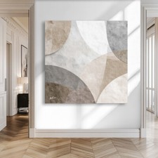 Leinwand Bild Abstrakt Geometrisch Japandi Still Bilder Wanddeko Wandbilder 8333