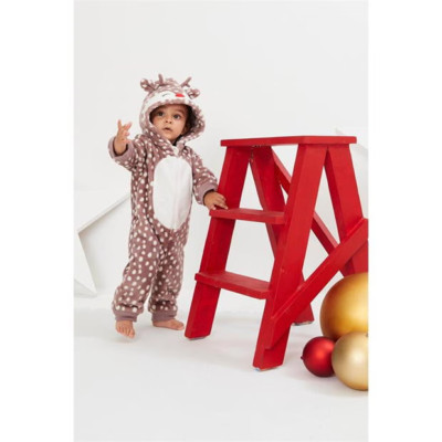 Studio Baby Reindeer Hooded Bodysuit Infants Size 12-18 Months