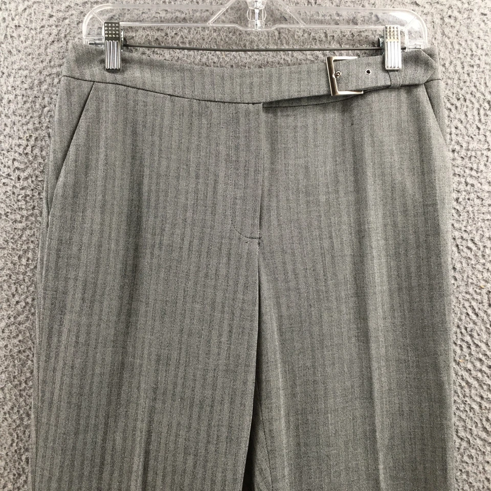 Pantalón de vestir Apostrophe para mujer 8P (real 31x28) gris tiro medio frente plano Foto 2 de 4