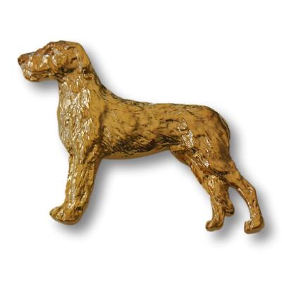 Irish Wolfhound Pin - 24K Gold Plated