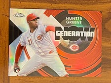 2022 Topps Chrome Update HUNTER GREENE GENERATION NOW INSERT Reds #GNC-21