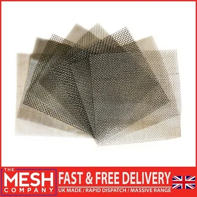 The Mesh Company Woven Wire Mesh | 300mm Square 304 Stainless Steel Mesh