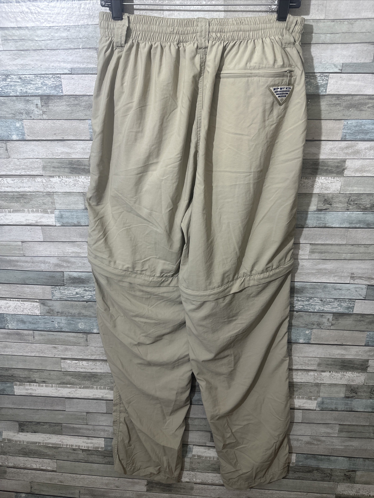Men’s Columbia Convertible Pants Cargo Khaki Size Lar… Gem