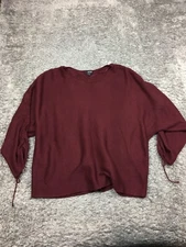 a.n.a. (A New Approach) Top Womens Size XXL Dark Red 3/4 Sleeve Shirt Blouse