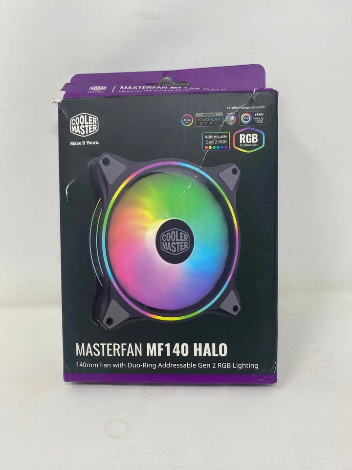 Cooler Master 252353 Coolermaster Fn Mfl-b4dn-15npa-r1 Masterfan Mf140 Halo 4pin - Image 2 of 3