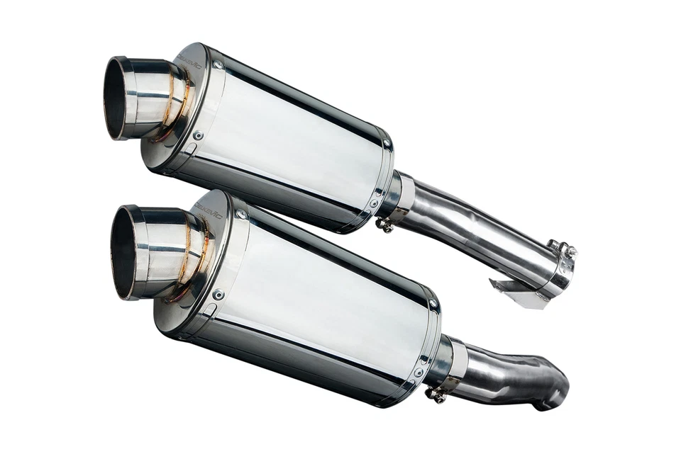 Kawasaki Ninja 1000 2011-2020 Slip On 9" Oval Stainless Exhaust Muffler Kit — 第 2/4 张图片