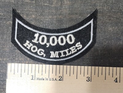 New Harley Davidson Owners Group 10,000 HOG Miles Patch