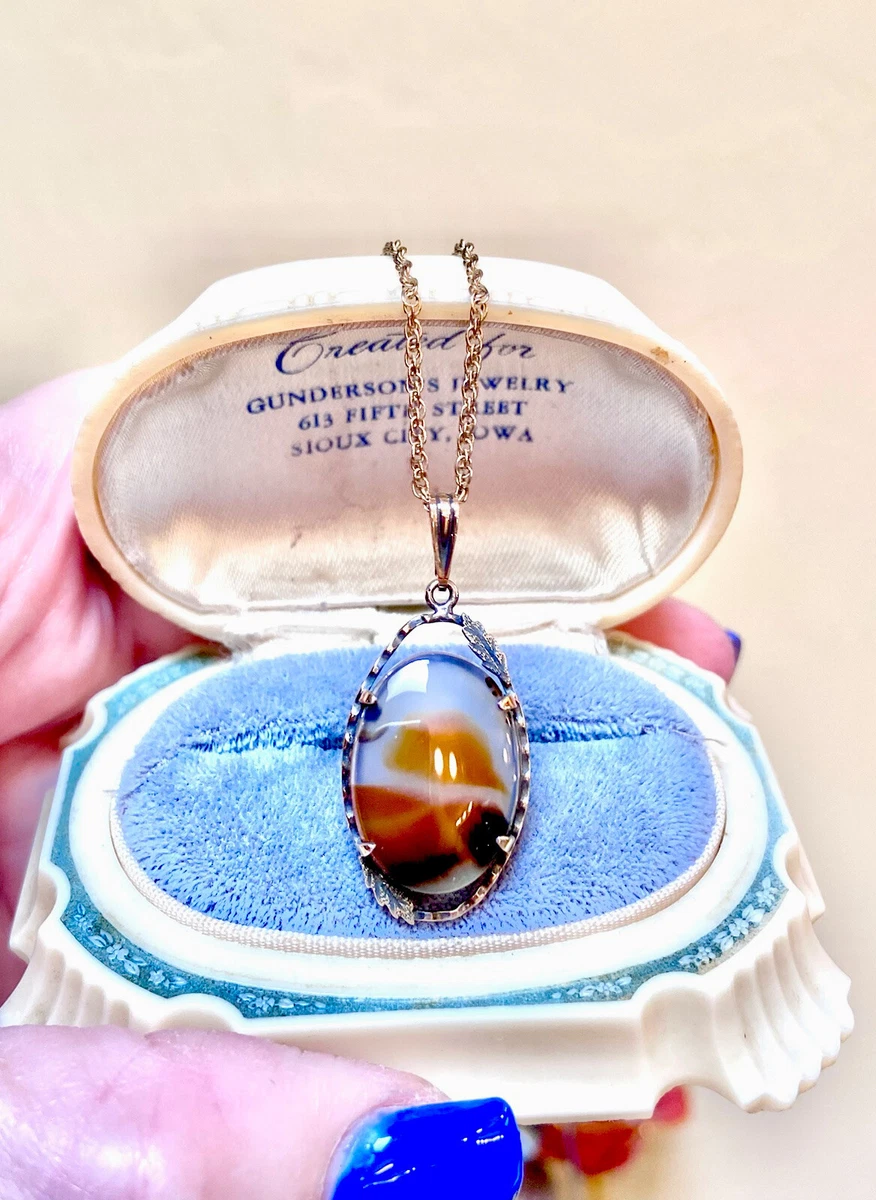 Antique on sale agate necklace