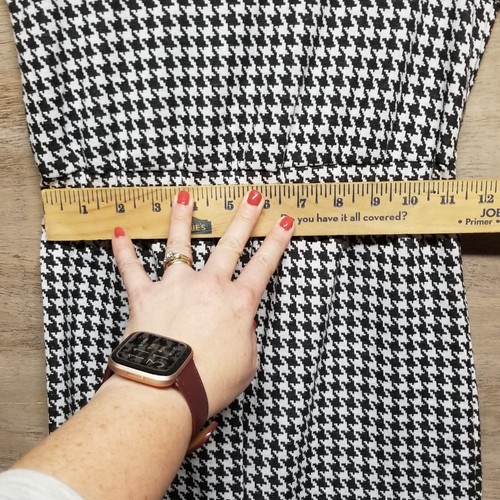 Girls Size 7-8Y Black And White Houndstooth Romper One-Piece With Back Buttons - Picture 10 of 10
