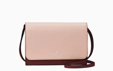 Kate Spade Kerri small flap wallet on a string in Cherrywood new with tags
