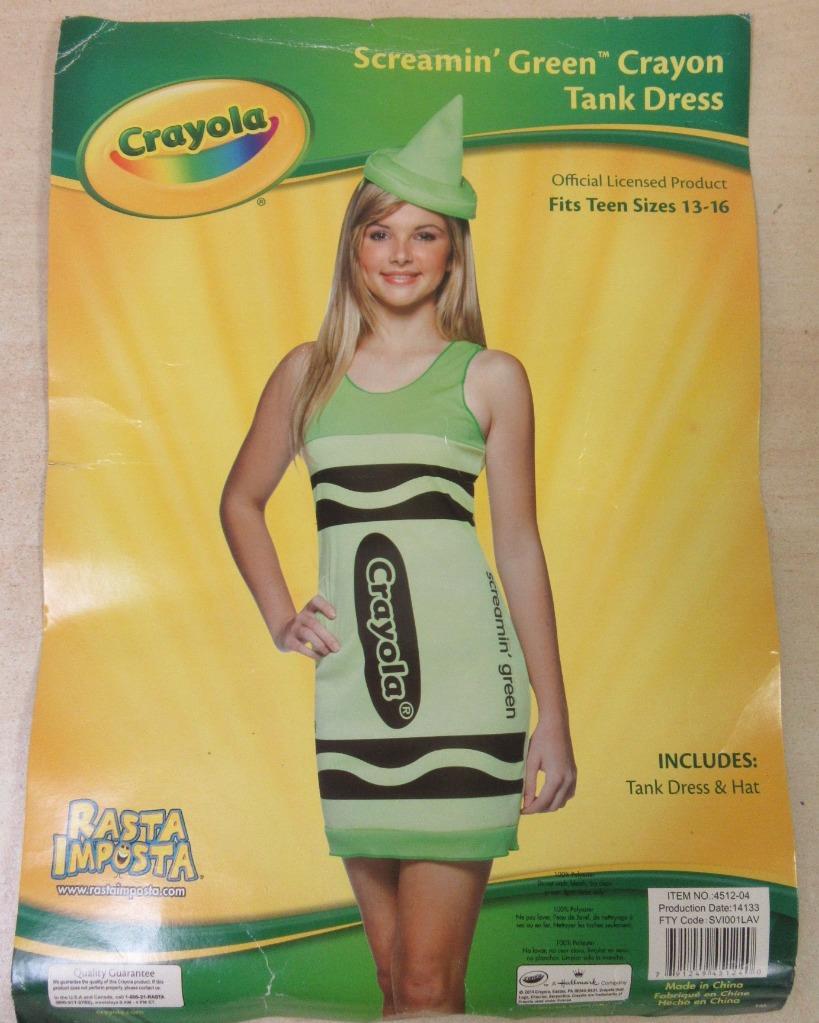 Crayola Teen Green Crayon Costume