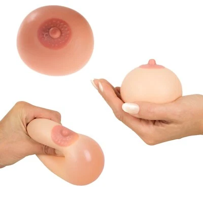 ORION Palla Tetta Antistress Morbida Soft Breast Squeeze Boob Stress Ball Gift Gadget
