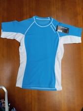 Sharkskin RapidDry Rashguard Turquoise XS SPF50 Scuba Swim Snorkel Freedive