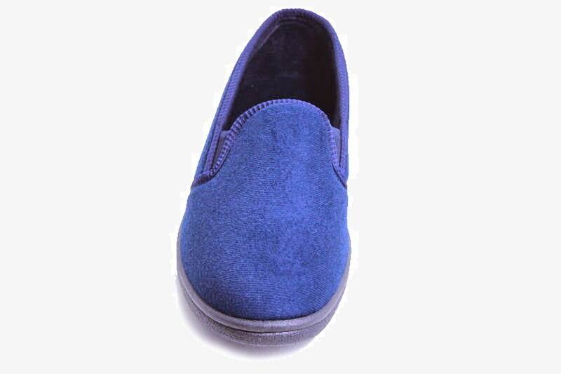 SAOLA Pantofole in velluto blu made in spagna suola resistente top in velluto traversine Anthony