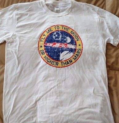 Fly Me To The Moon - Or Higher Than Mars Pot Weed T-Shirt XL *NEW & Ships FREE*